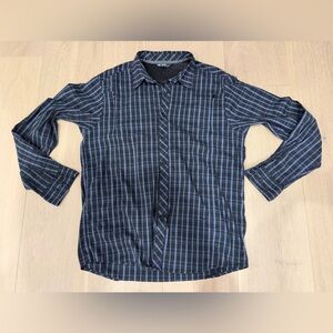 Arc'teryx Black and Blue Checkered Shirt